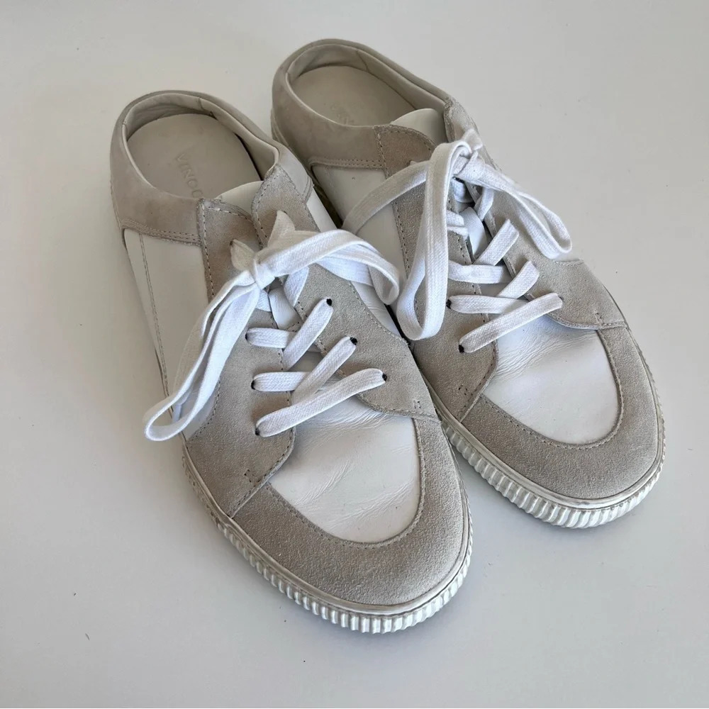 Vince Women's Kess Leather & Suede Backless Slip-On‎ Sneakers